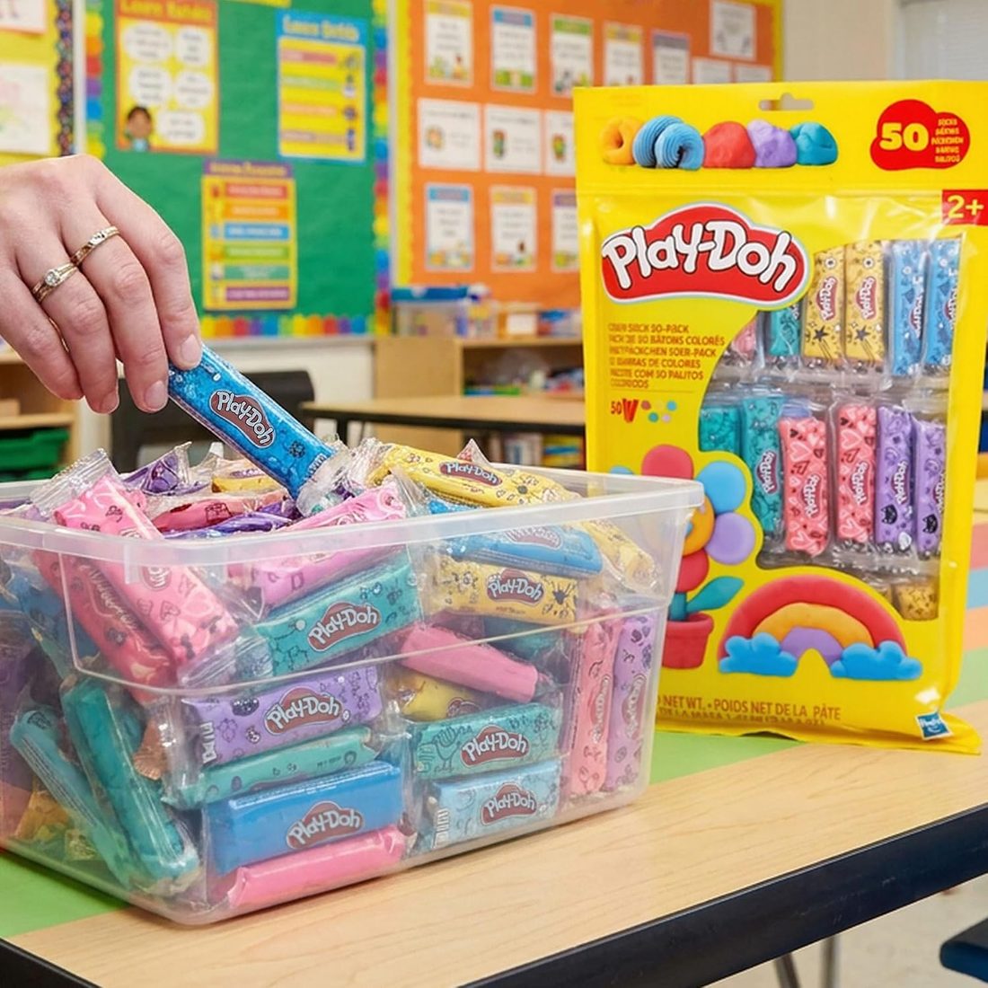 Play-Doh Refill Color Sticks 50-Pack, Individually Wrapped, view 4