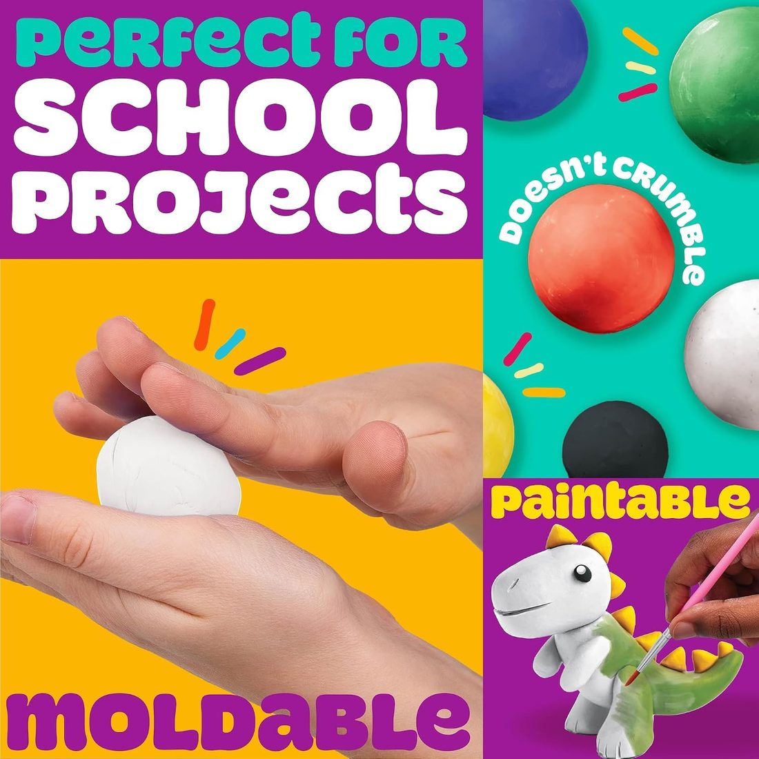 Play-Doh Air Dry Clay Variety Pack, view 2