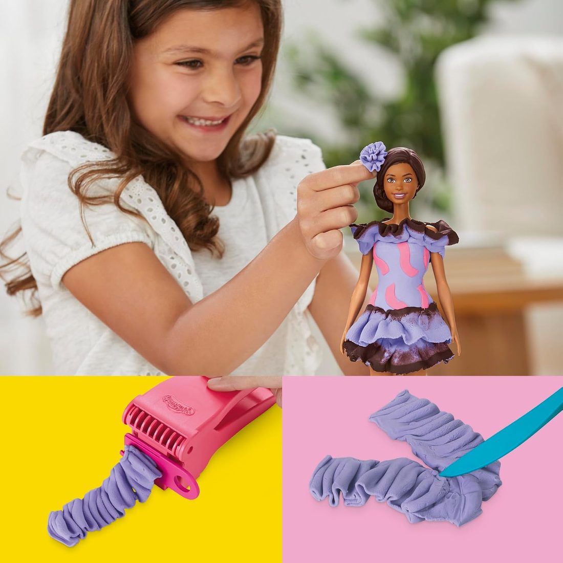Play-Doh Barbie Fashionista Ruffles Set, view 4