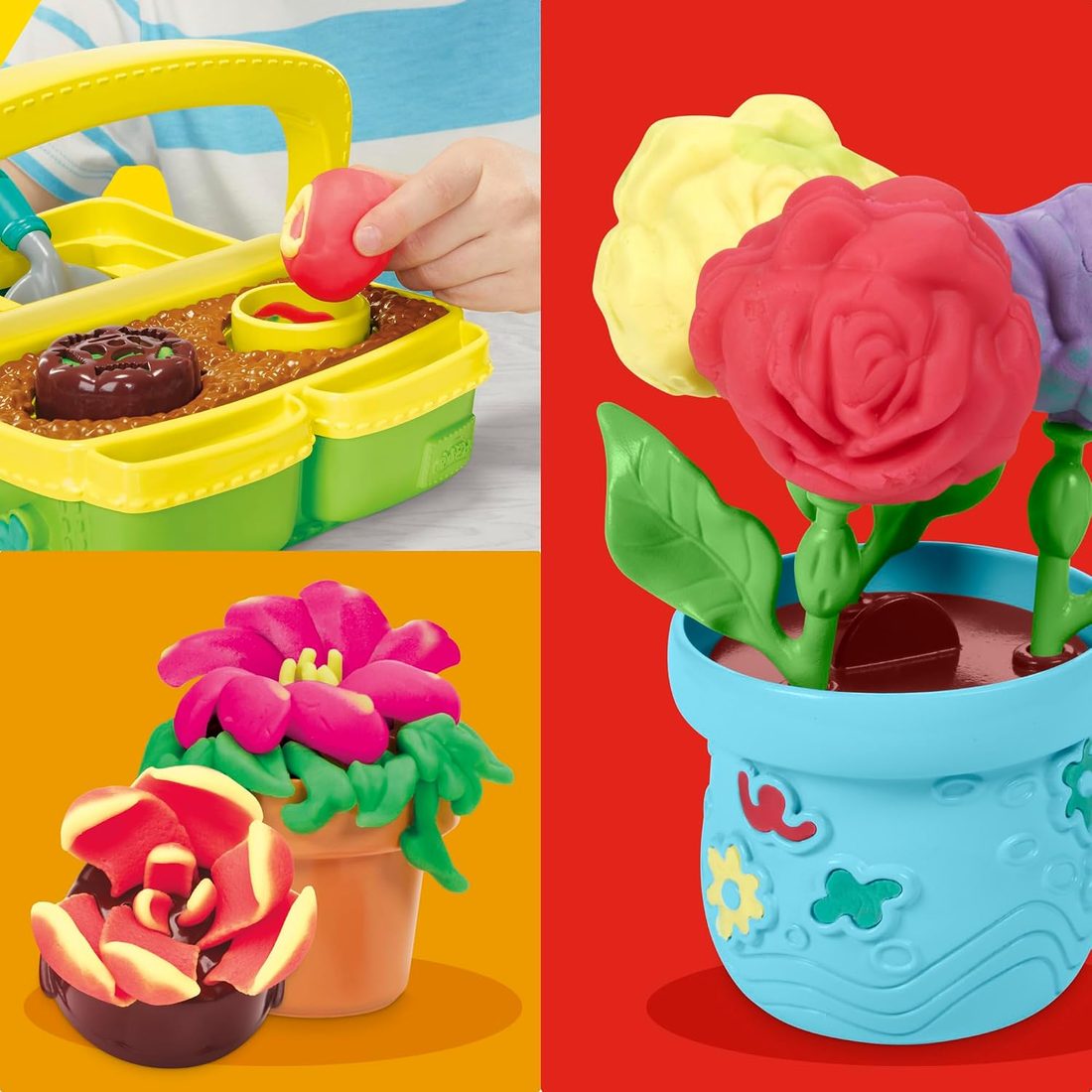Play-Doh Blooming Flower Garden Playset, view 3