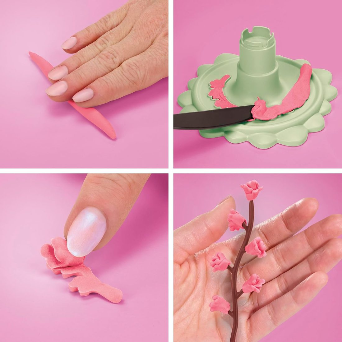 Play-Doh Blooms Blush Flower Bouquet Making Kit, view 4