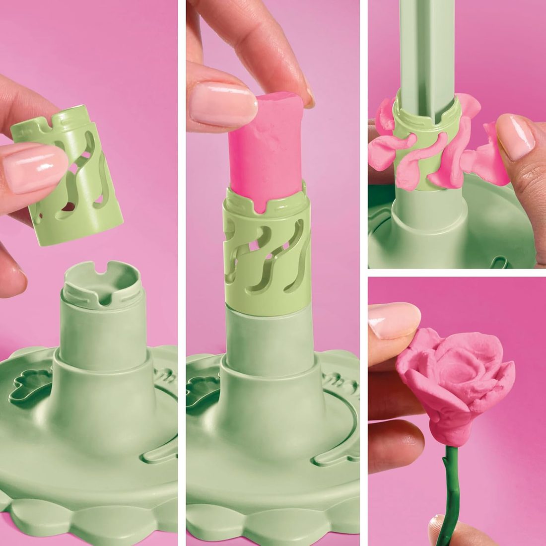 Play-Doh Blooms Blush Flower Bouquet Making Kit, view 5