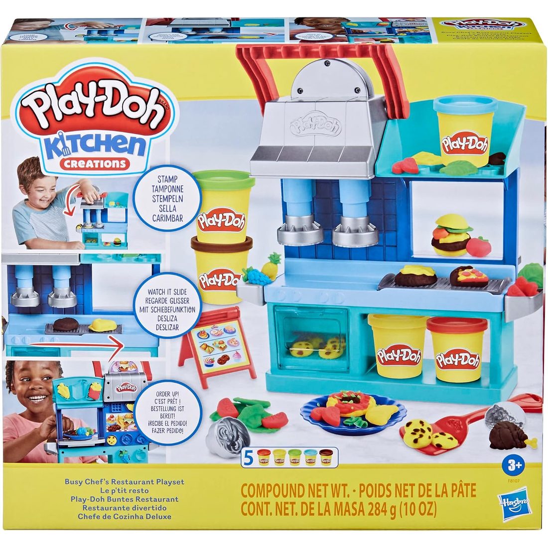 Play-Doh Kitchen Creations Busy Chef's Restaurant Playset, view 2