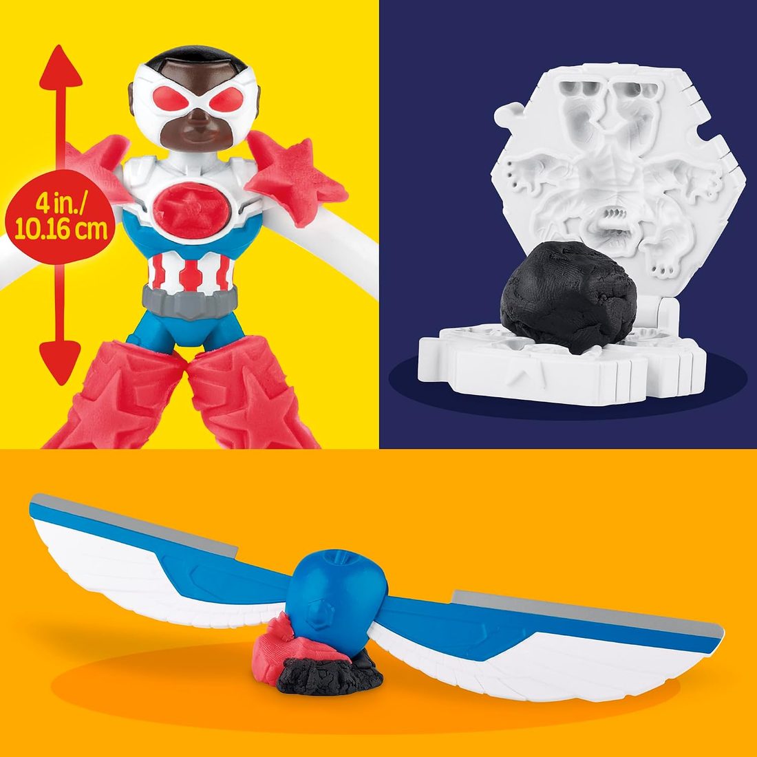 Play-Doh Marvel Captain America Moto-Slicer Playset, view 3