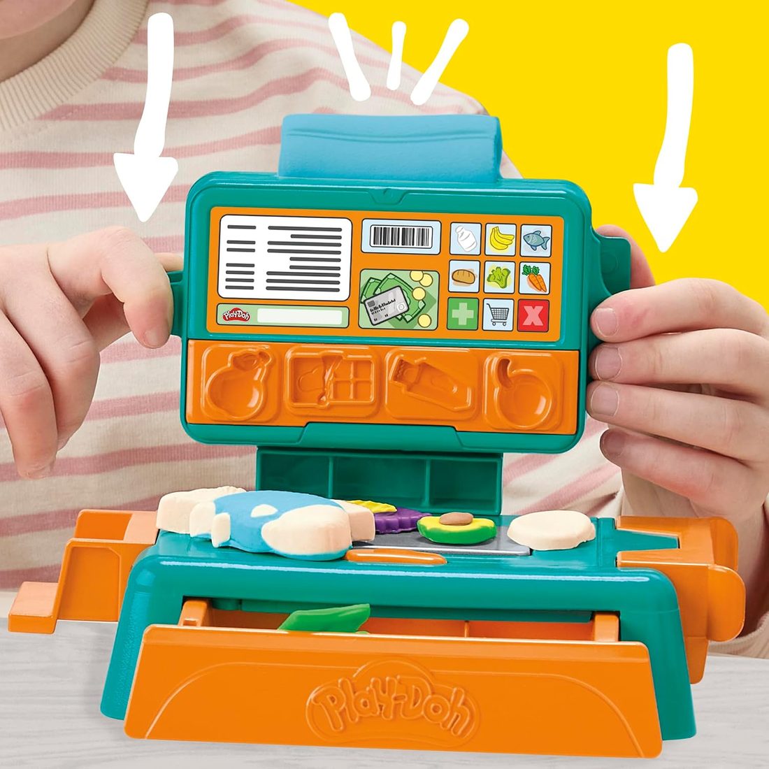 Play-Doh Cash Register Supermarket Playset, view 6