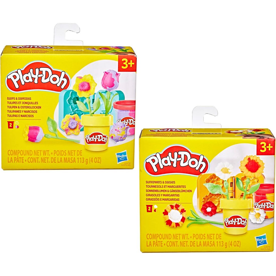 Play-Doh Flower Two Pack, Tulips, Daffodils, Sunflowers & Daisies, view 2