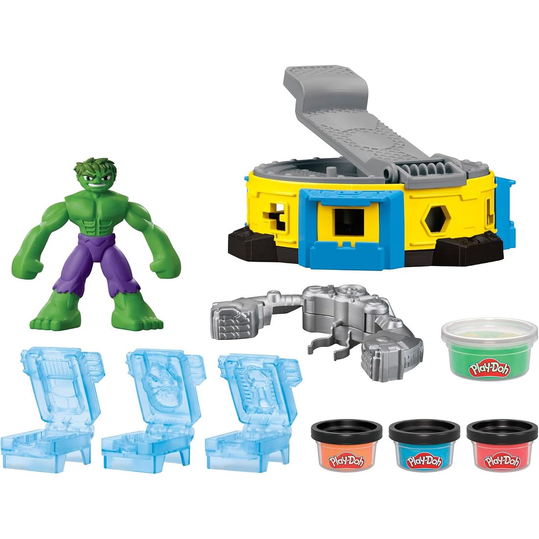 Play-Doh Marvel Hulk Smash & Squish Playset, view 2