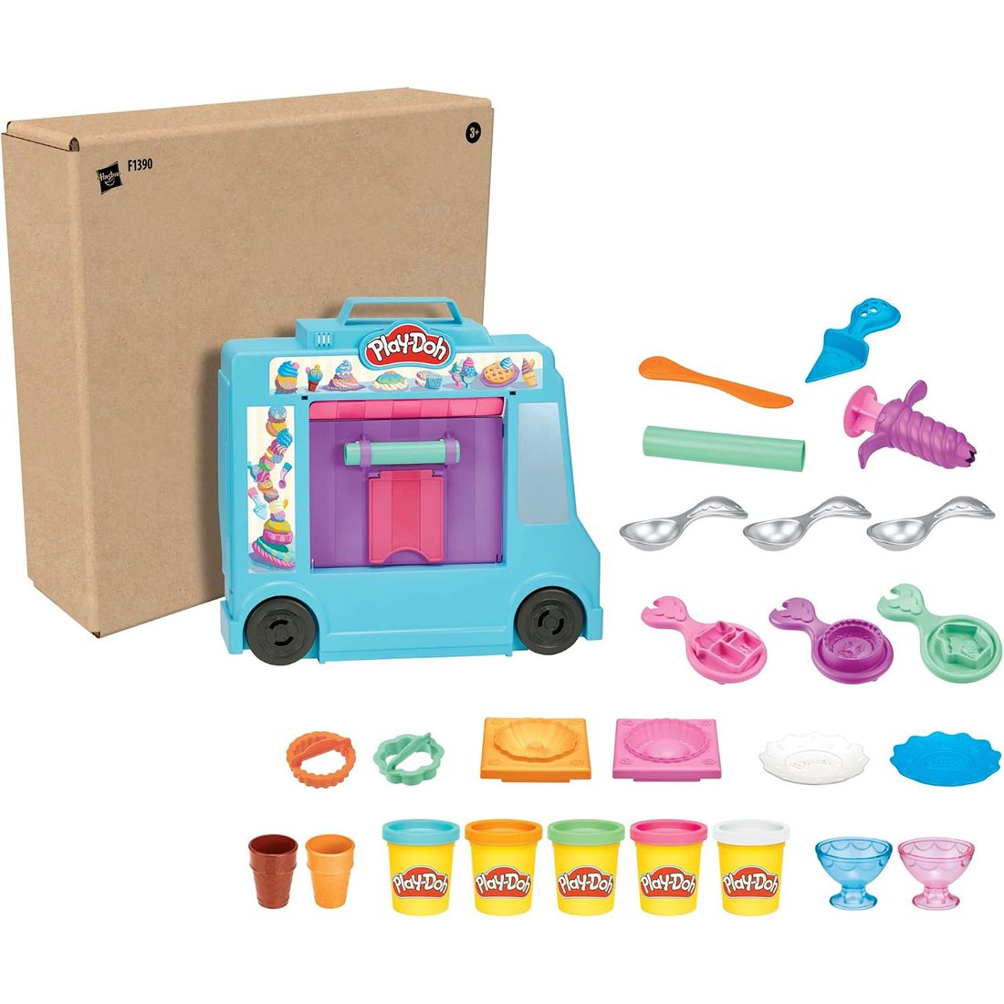 Play-Doh Kitchen Creations Ice Cream Truck Playset, view 2