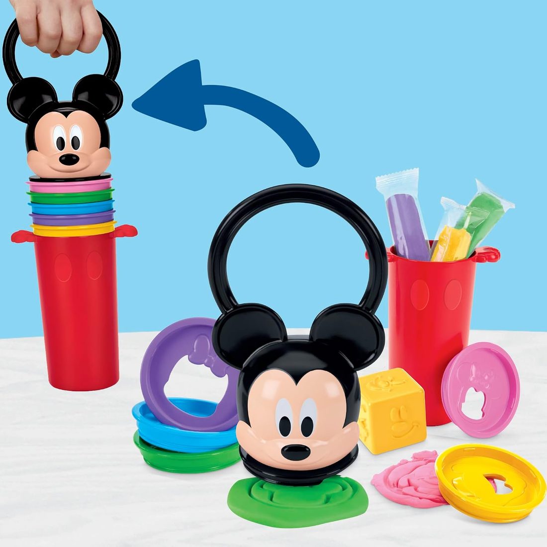 Play-Doh Mickey Mouse Clubhouse Happy Stackable Set, view 6