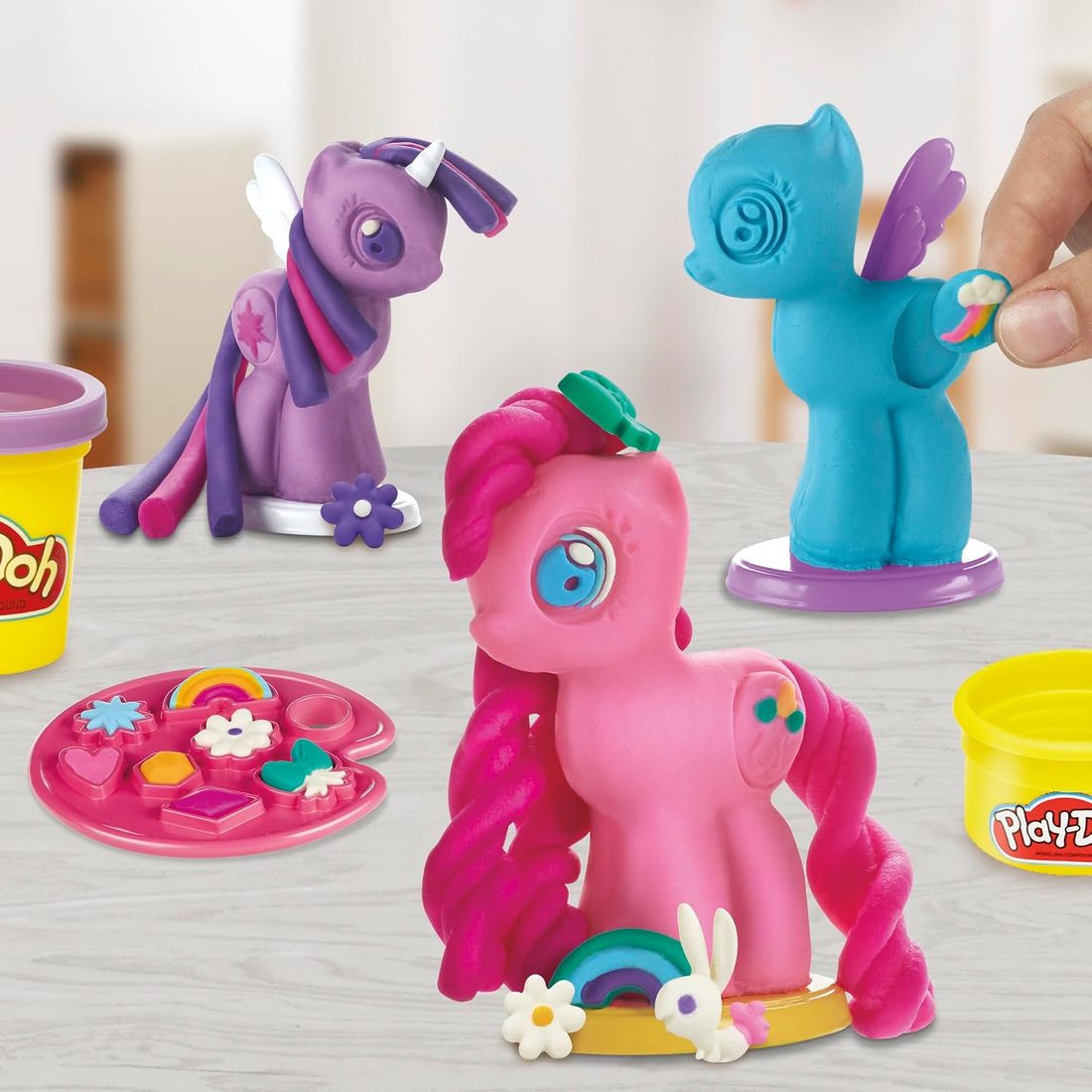 Play-Doh My Little Pony Make & Style Ponies Set, view 4
