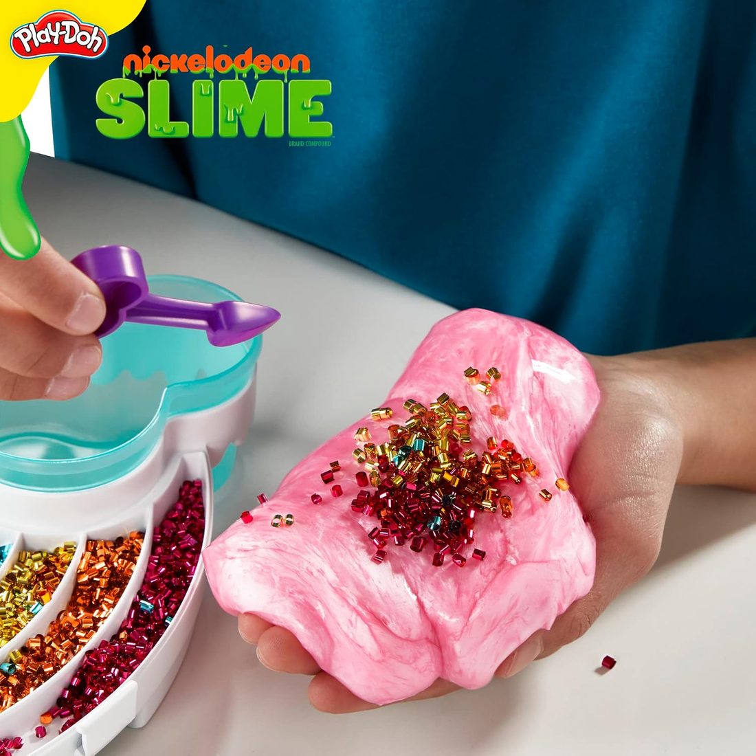 Play-Doh Nickelodeon Slime Rainbow Mixing Set, view 4