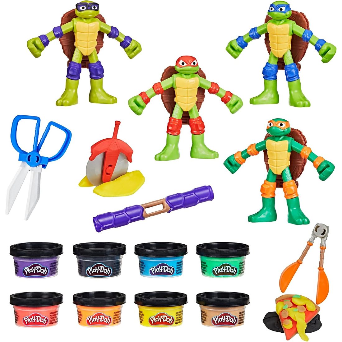 Play-Doh TMNT Cowabunga Creations Bendy Figures Set
