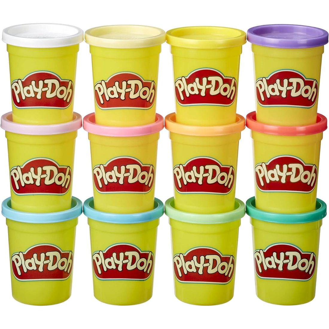 Play-Doh Pastel Colors 12-Pack of 4-Ounce Cans