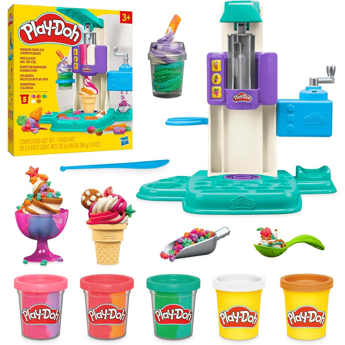 Play-Doh Rainbow Swirl Ice Cream Playset