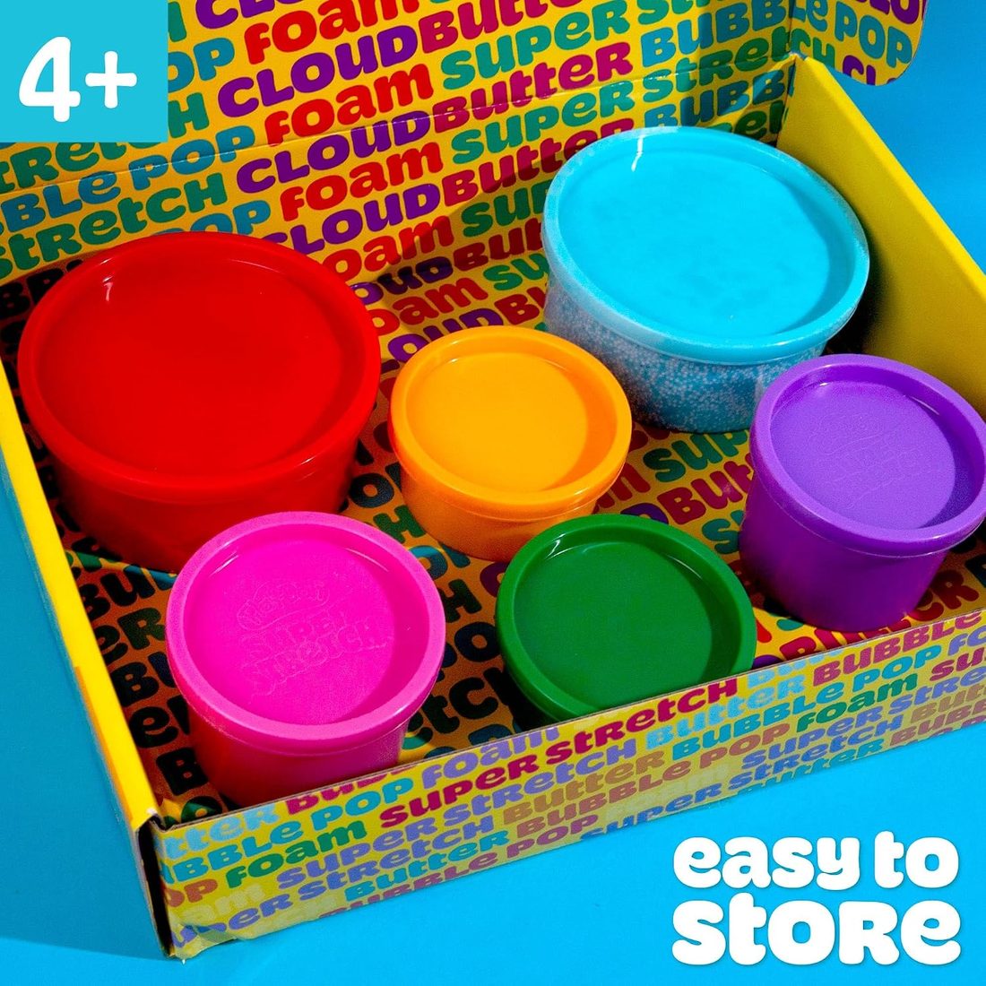 Play-Doh Scented Slime Variety 6-Pack: Stretch, Foam, Butter, Cloud, view 4