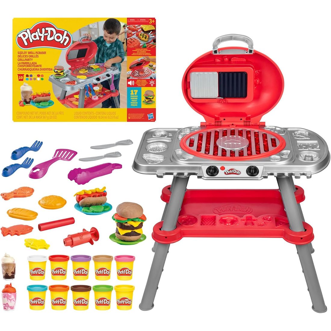 Play-Doh Sizzlin' Grill Playset with Lights & Sounds