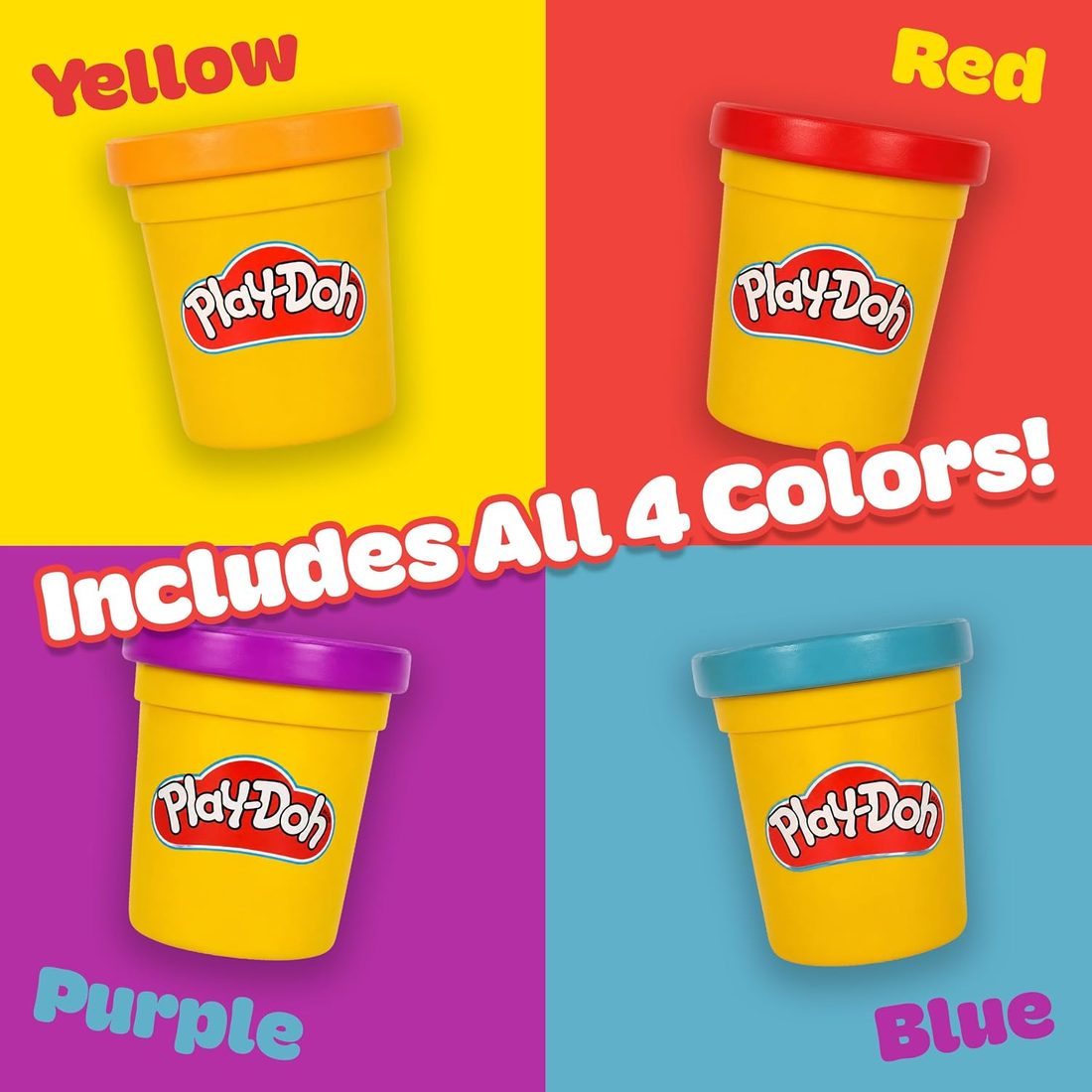 Play-Doh Slow Foam Squishies, 4 Pieces, view 6