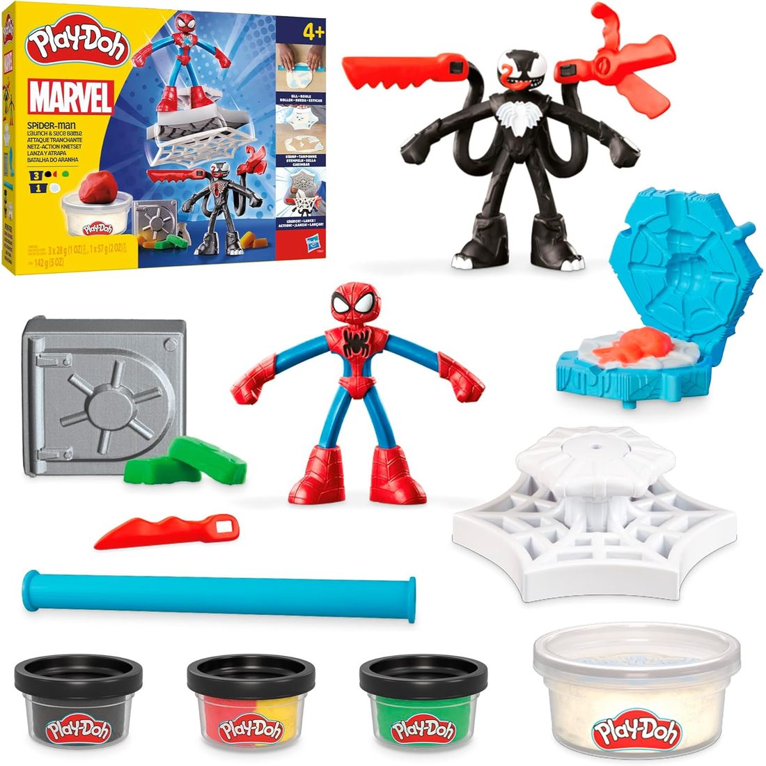 Play-Doh Marvel Spider-Man Launch & Slice Battle Playset