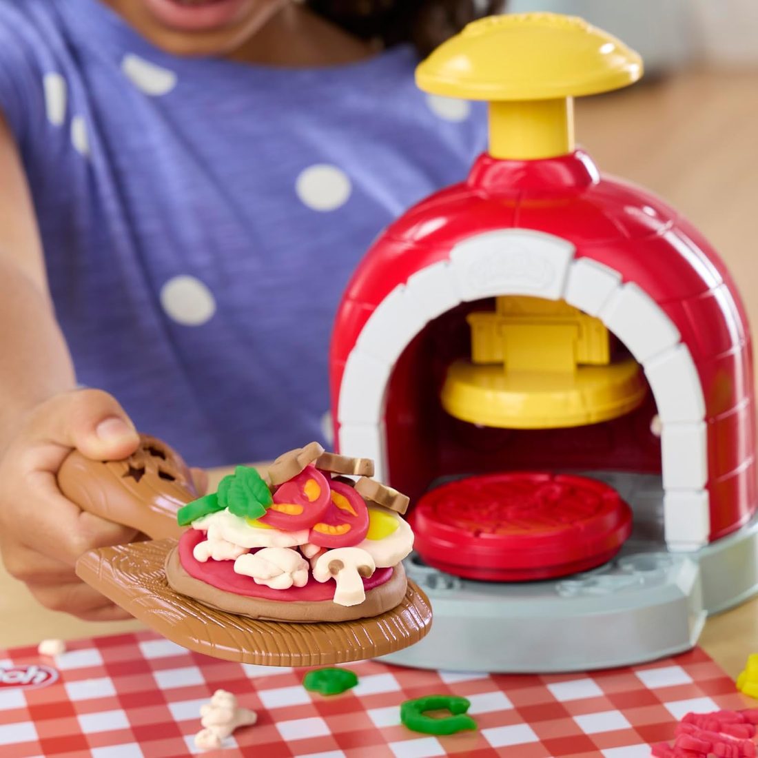 Play-Doh Stamp & Spin Pizza Playset, view 4