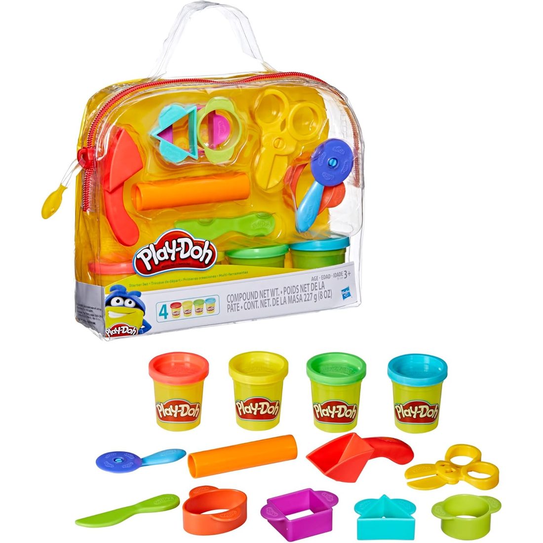 Play-Doh Starter Set with Storage Tote and 4 Cans, view 3