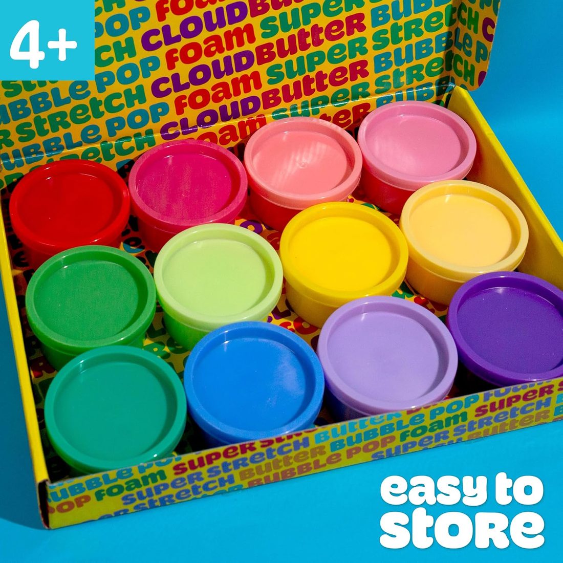 Play-Doh Super Stretch Slime 12-Pack Variety, view 4