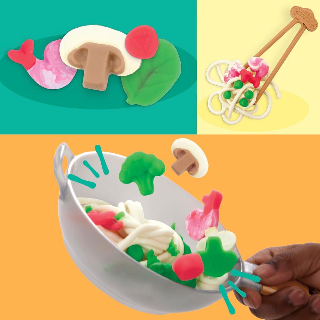 Play-Doh Wok & Wonton Playset, view 2